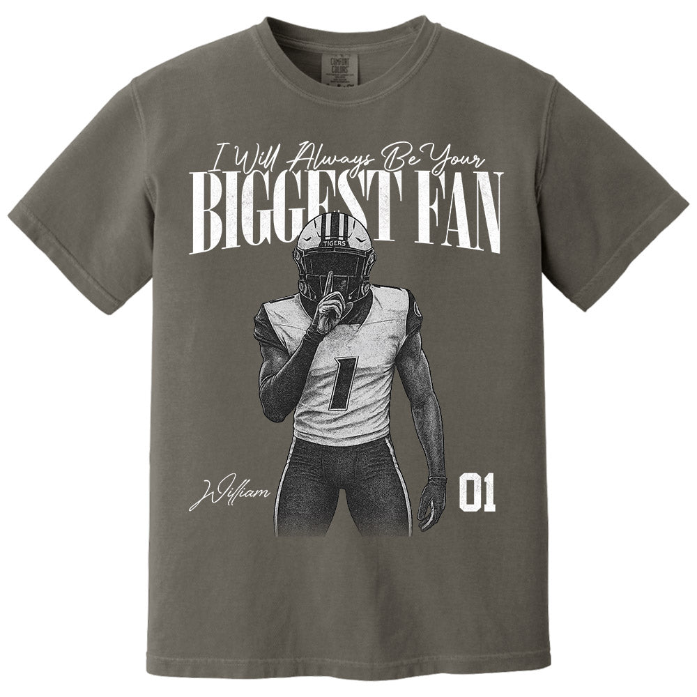 I'll Always Be Your Biggest Fan - Washed Tee Retro Bootleg Shirt For Football Players NA04 Pt99