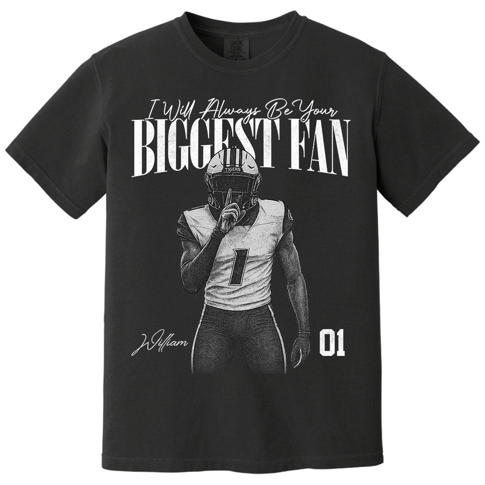 I'll Always Be Your Biggest Fan - Washed Tee Retro Bootleg Shirt For Football Players NA04 Pt99