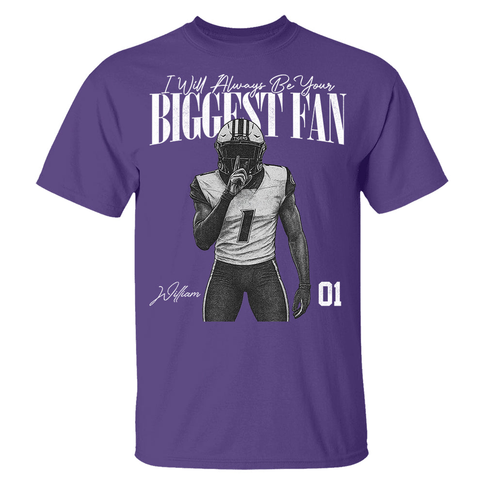I'll Always Be Your Biggest Fan - Washed Tee Retro Bootleg Shirt For Football Players NA04 Pt99
