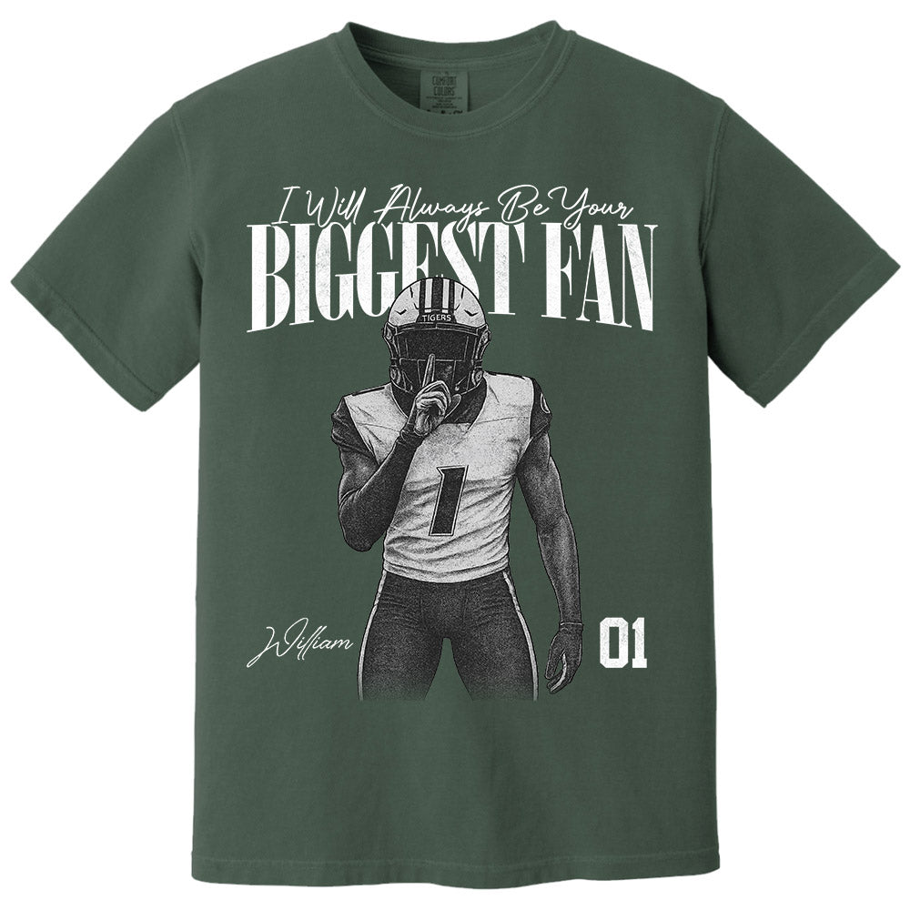 I'll Always Be Your Biggest Fan - Washed Tee Retro Bootleg Shirt For Football Players NA04 Pt99