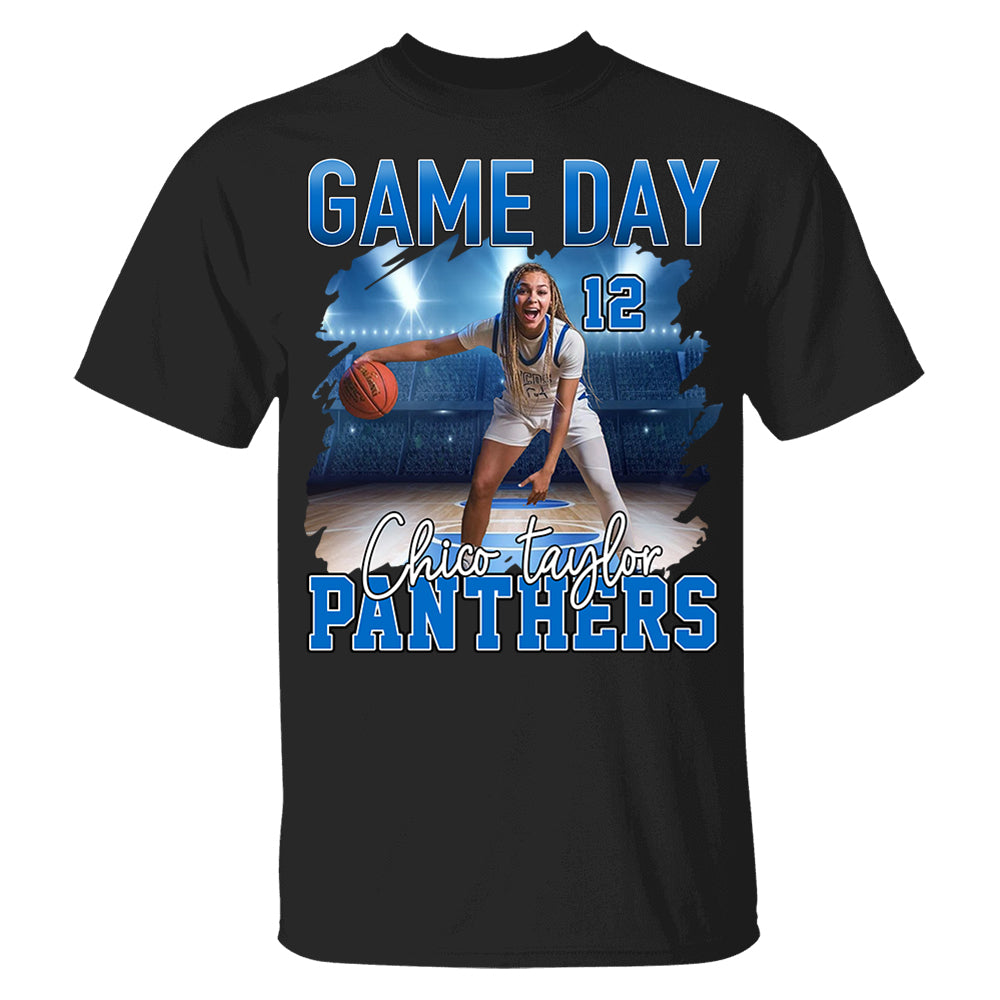 Custom Photo Basketball GameDay - Personalized Shirt Custom Team Name - NV01