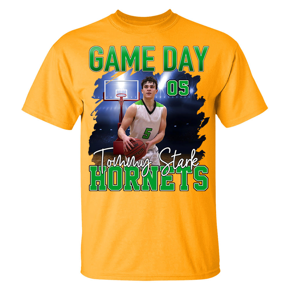 Custom Photo Basketball GameDay - Personalized Shirt Custom Team Name - NV01
