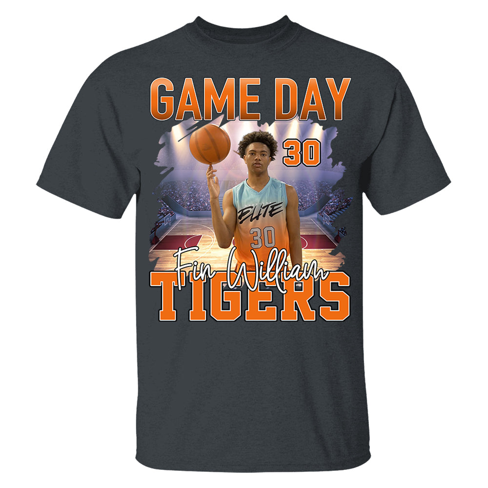 Custom Photo Basketball GameDay - Personalized Shirt Custom Team Name - NV01