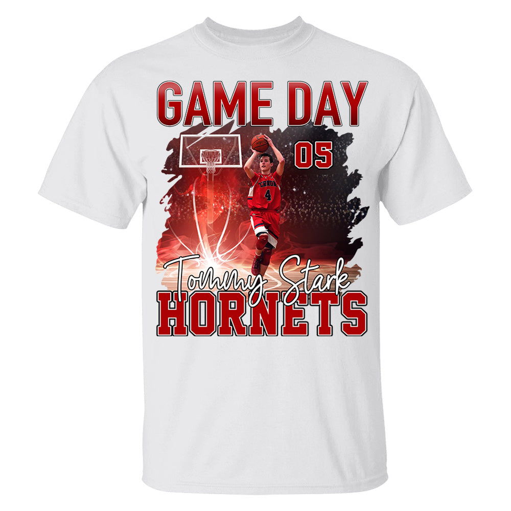 Custom Photo Basketball GameDay - Personalized Shirt Custom Team Name - NV01