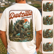 Personalized Dadzilla Father Of Monster T-Shirt Father Day Gifts for Dad Funny Papa Tshirt Cool Daddy Dinosaur Vintage Retro Shirt for Men Pt99