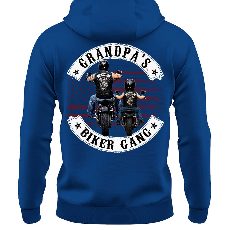 Grandpa’s Biker Gang Shirt - Personalized Gift For Dad, Grandpa Pt99