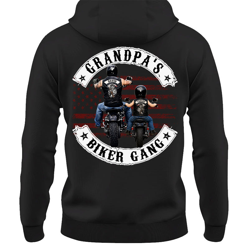Grandpa’s Biker Gang Shirt - Personalized Gift For Dad, Grandpa Pt99