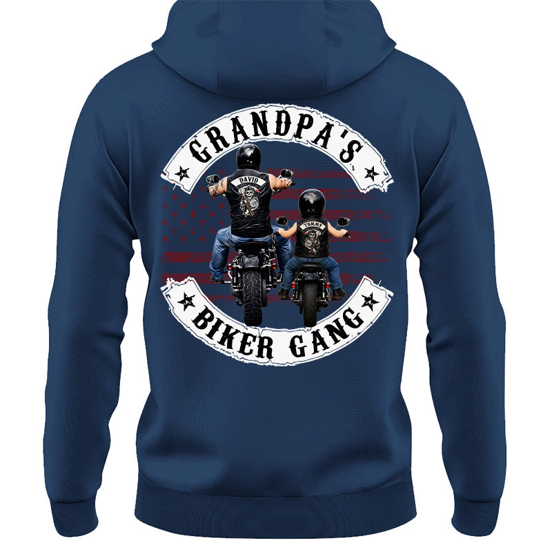 Grandpa’s Biker Gang Shirt - Personalized Gift For Dad, Grandpa Pt99