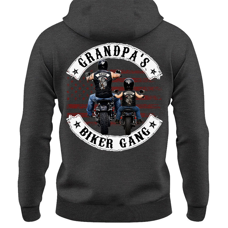 Grandpa’s Biker Gang Shirt - Personalized Gift For Dad, Grandpa Pt99