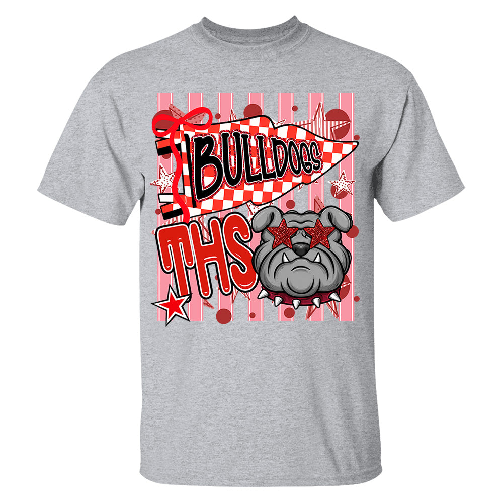 Custom Cheer Team Mascot, Mascot Neon Striped Shirt L0411 Nh00