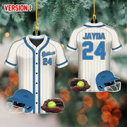 Softball Personalized Acrylic Ornament For Softball Player - Gift For Softball Lovers