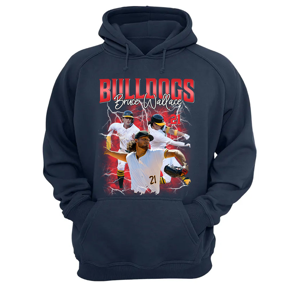 Custom Baseball Player Photo With Unique Style Bootleg Shirt - Perfect Shirt For Baseball Lovers