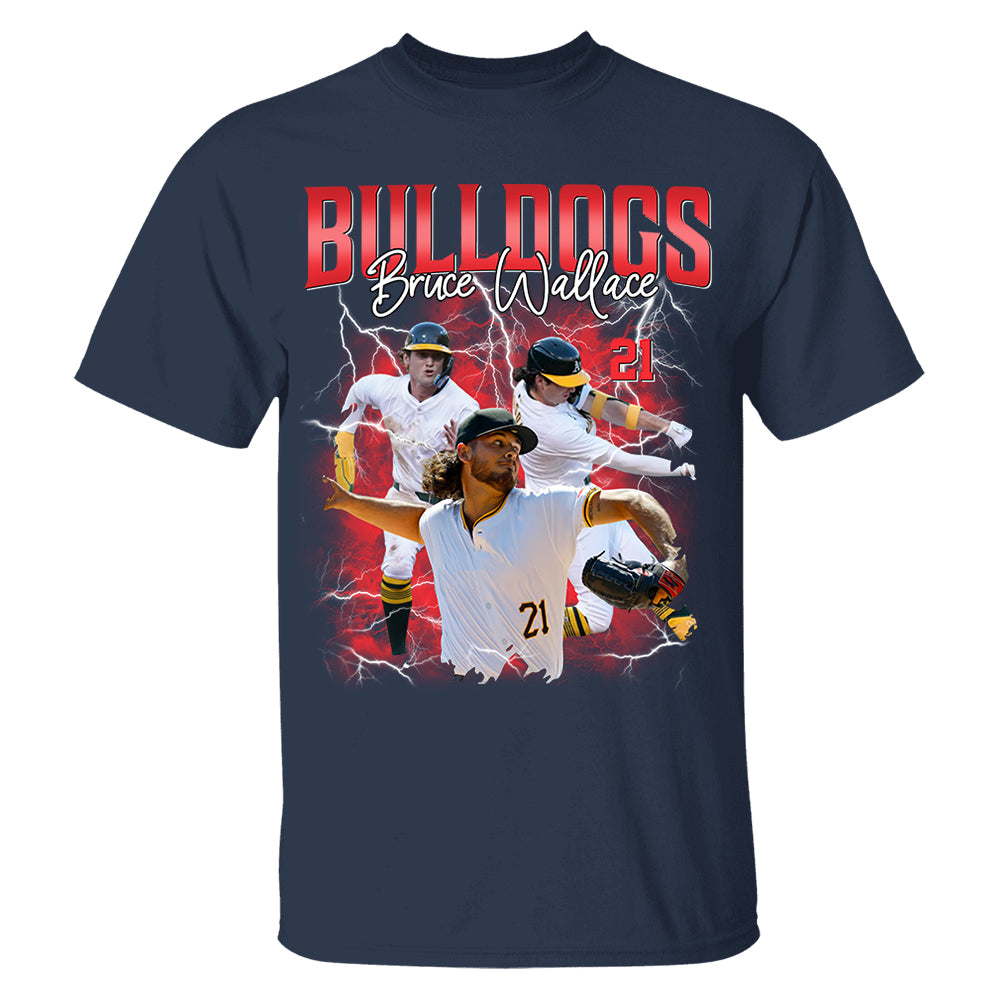 Custom Baseball Player Photo With Unique Style Bootleg Shirt - Perfect Shirt For Baseball Lovers