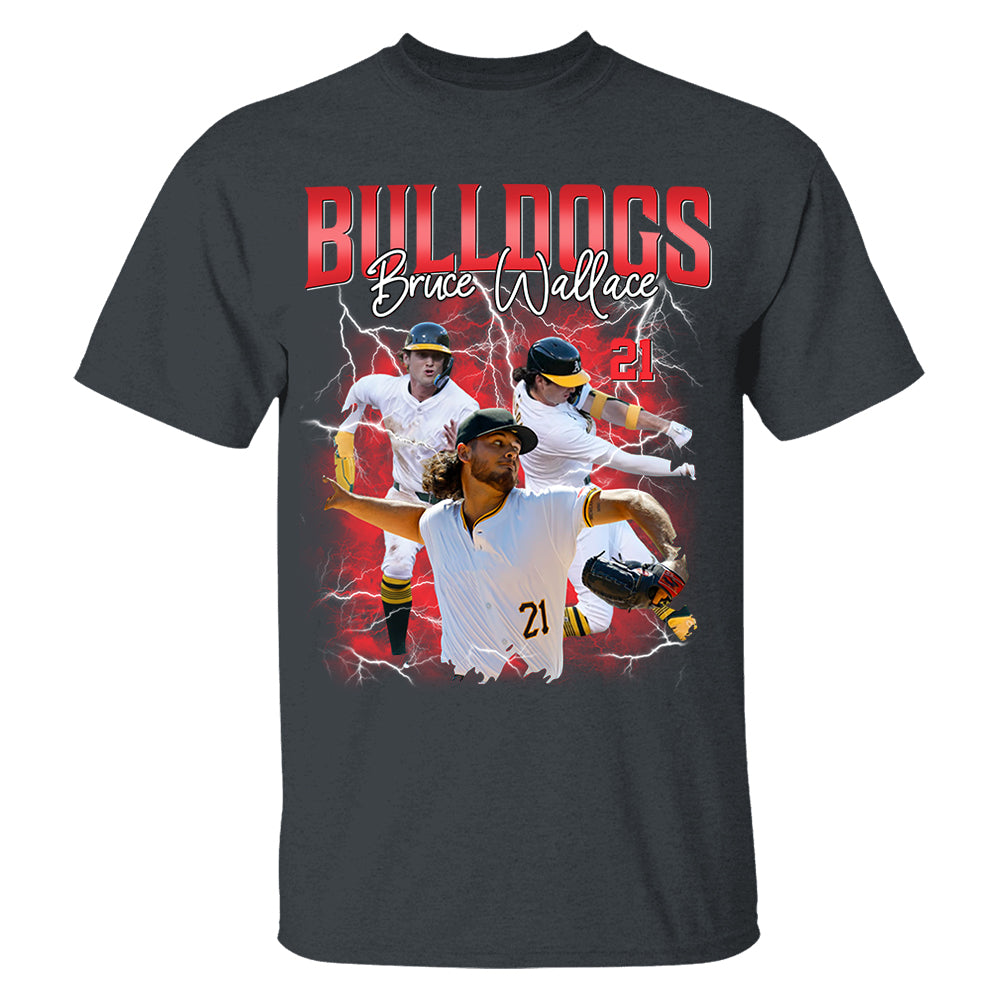 Custom Baseball Player Photo With Unique Style Bootleg Shirt - Perfect Shirt For Baseball Lovers