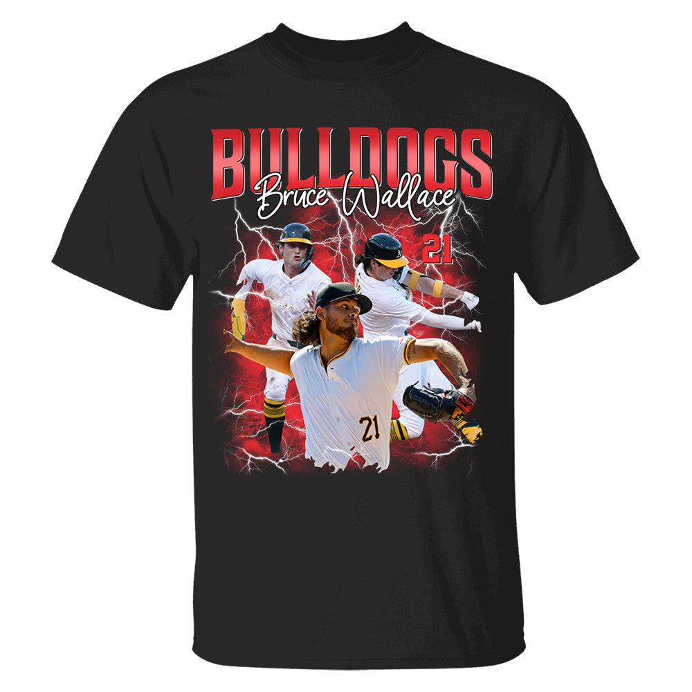 Custom Baseball Player Photo With Unique Style Bootleg Shirt - Perfect Shirt For Baseball Lovers
