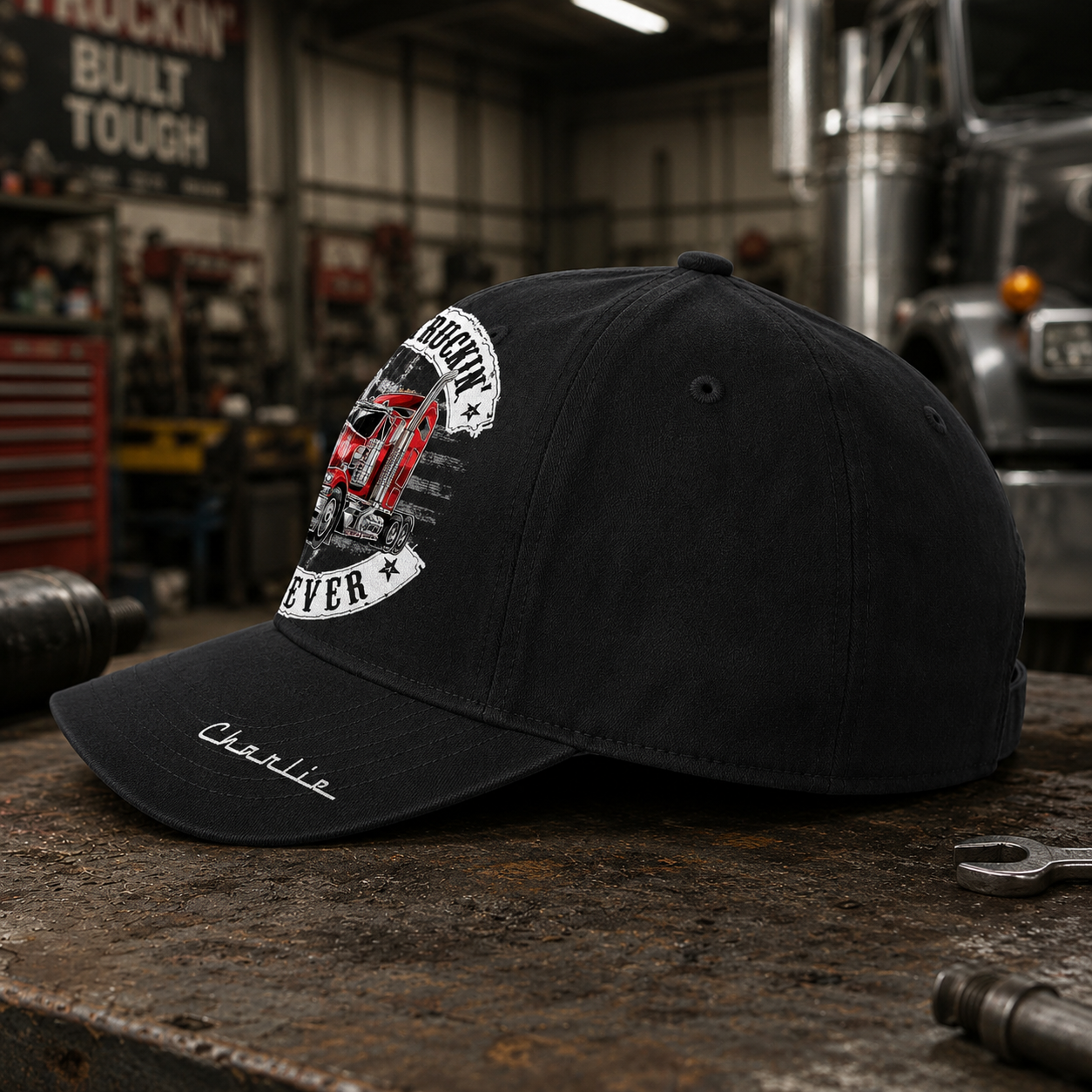 Personalized Best Truckin' Dad Ever Hat, Father's Day Gift L0411 Hv01