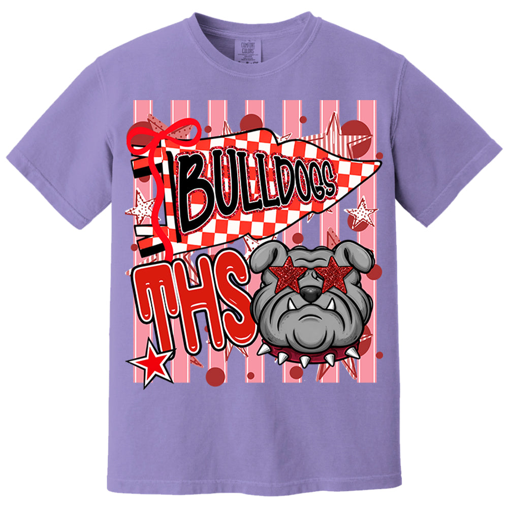 Custom Cheer Team Mascot, Mascot Neon Striped Shirt L0411 Nh00