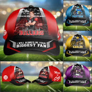 I Will Always Be Your Biggest Fan Personalized Photo Football Cap Gift For Football Family Tu24 Pt99
