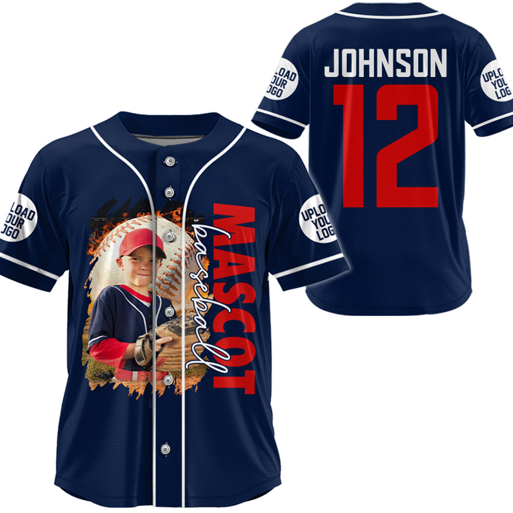Custom Photo Baseball Game Day Baseball Jersey Gift For Baseball Lovers - Personalized Gift For Baseball Player Tu20