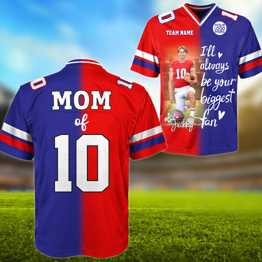 Custom Photo Football Game Day Football Jersey Gift For Football Lovers Personalized Gift For Football Player Tu24 Pt99