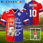 Custom Photo Football Game Day Football Jersey Gift For Football Lovers Personalized Gift For Football Player Tu24 Pt99