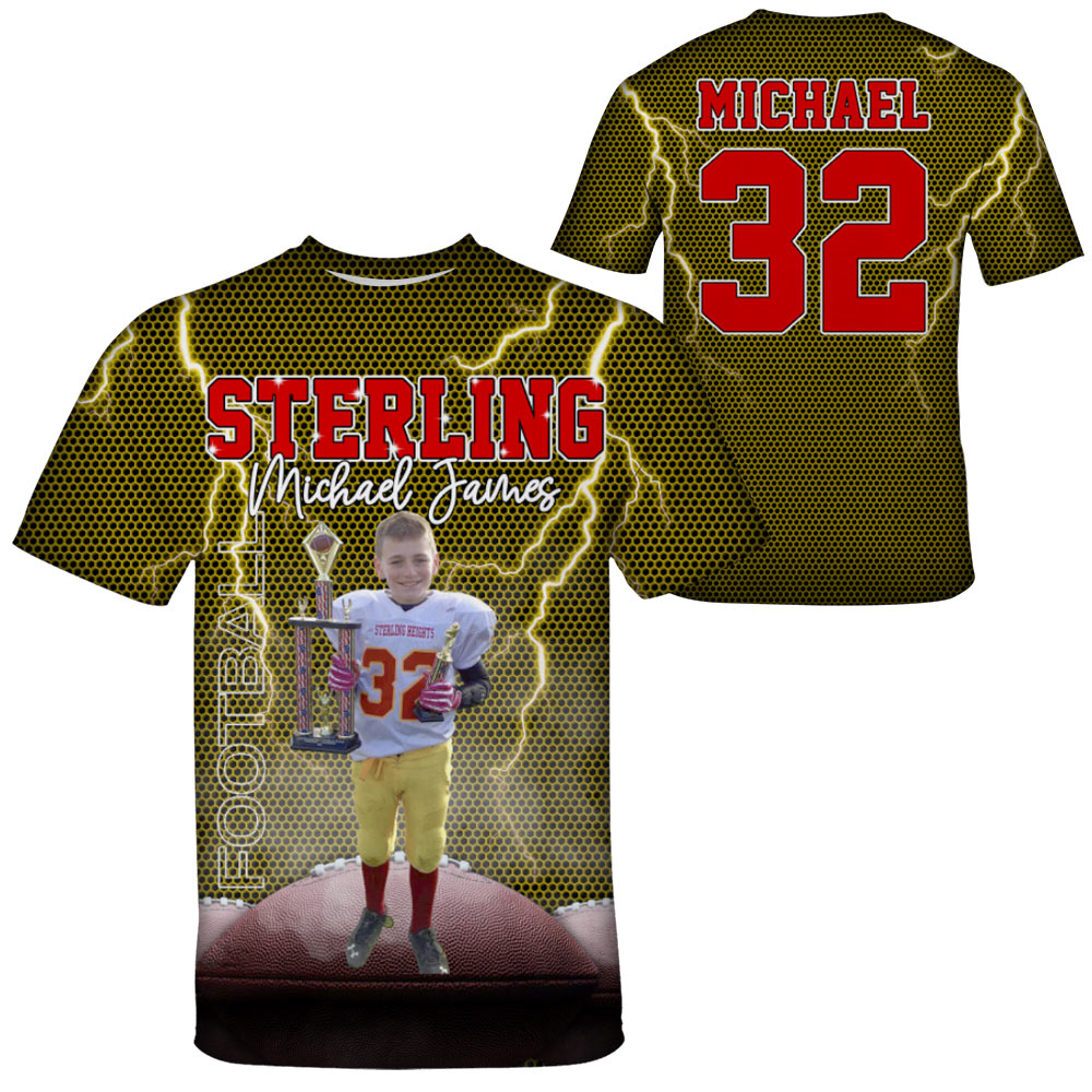 Custom Photo Name Number Player All Over Print Shirt Gift For Football Football Lovers K1702