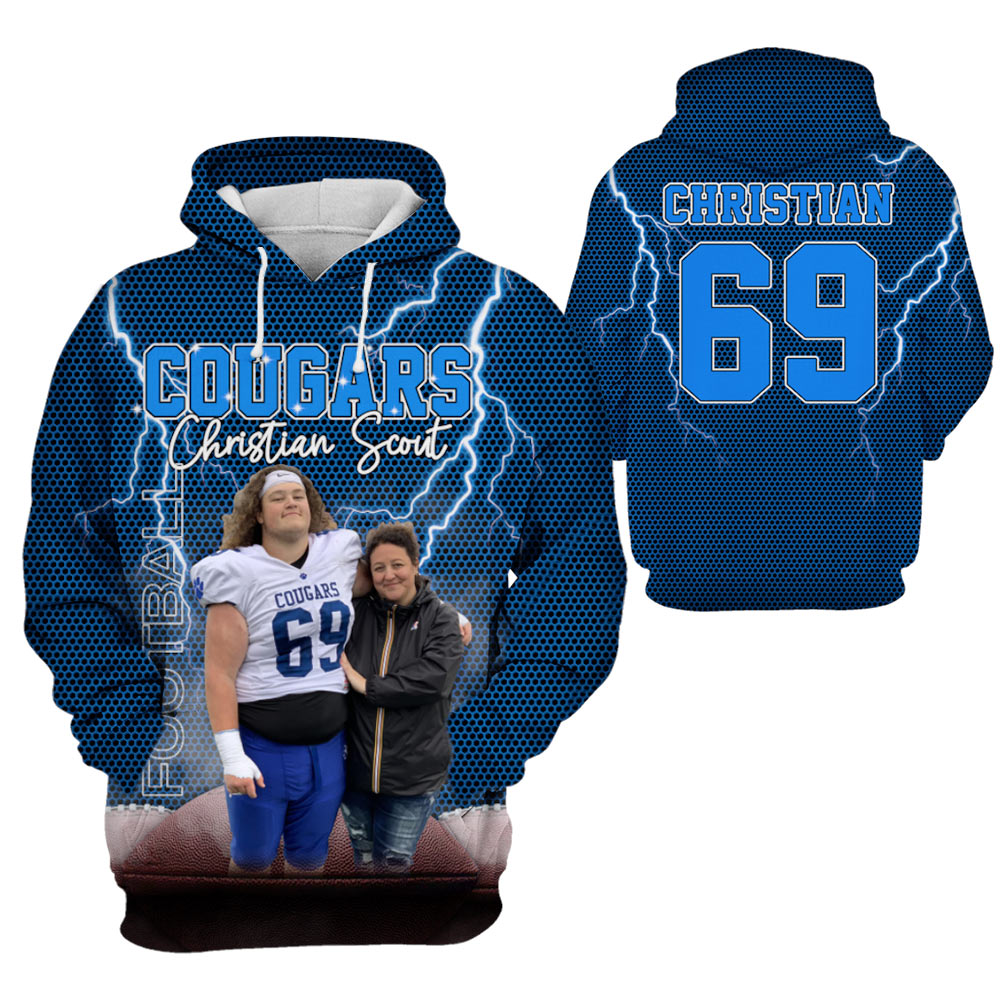 Custom Photo Name Number Player All Over Print Shirt Gift For Football Football Lovers K1702