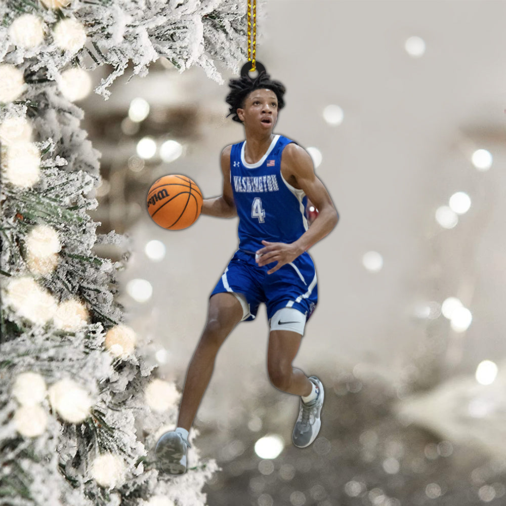 Custom Photos Player Ornament Personalized Ornament Gift For Football Player Football Lovers K1702