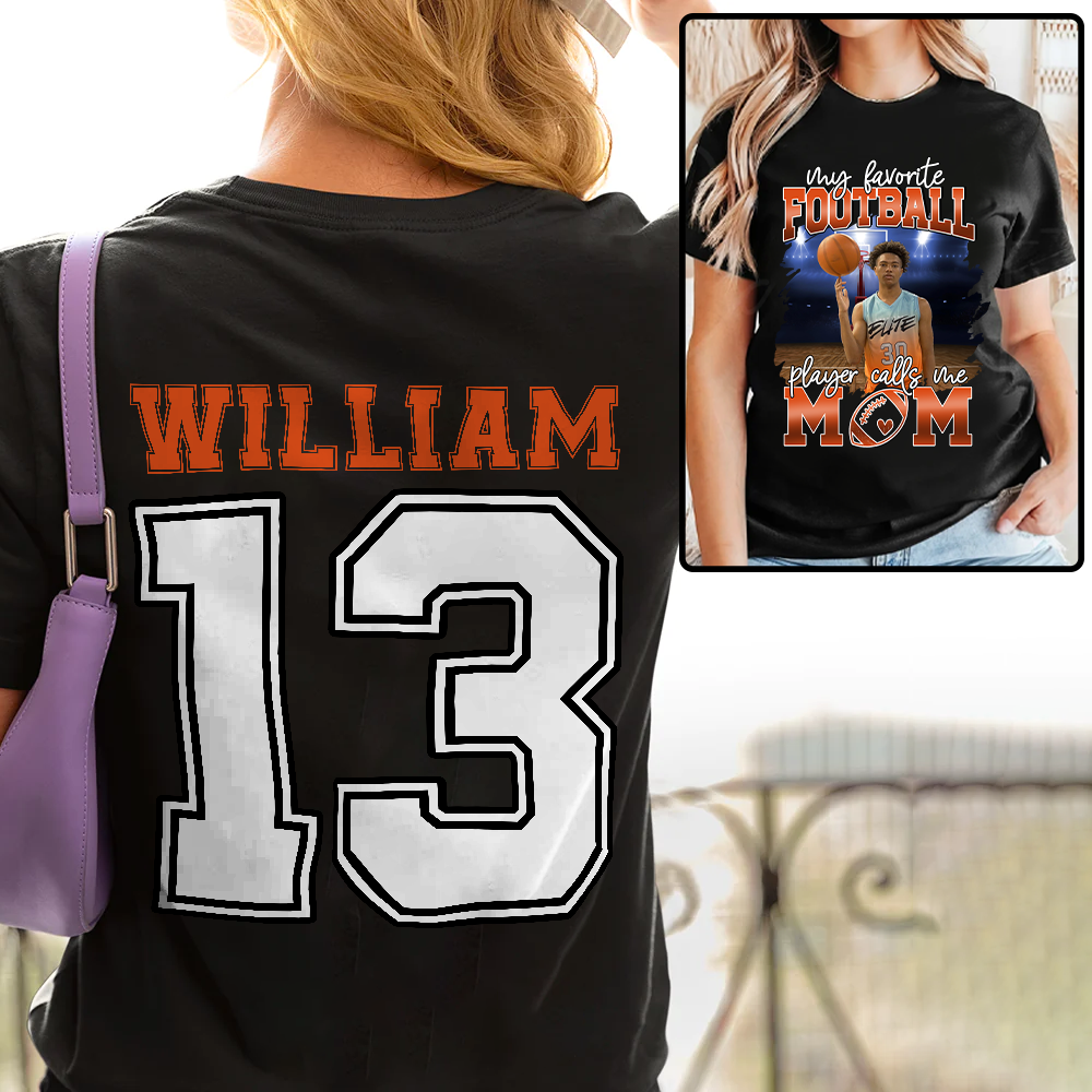My Favorite Basketball Player Calls Me Mom Personalized Basketball Shirt Gift Basketball Mom Basketball Dad GameDay Nh00