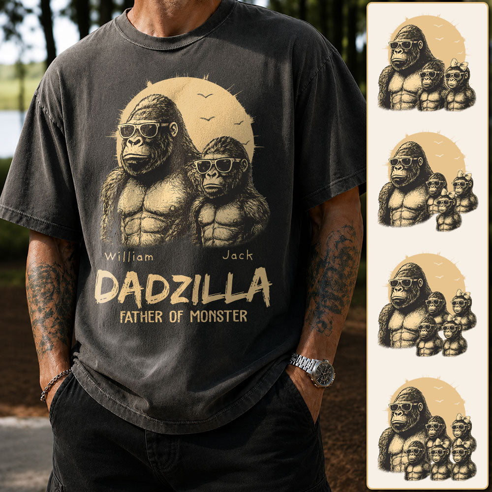 Custom Dadzilla Father Of Monster Shirt Father Day Gifts For Dad L0411 Pt99
