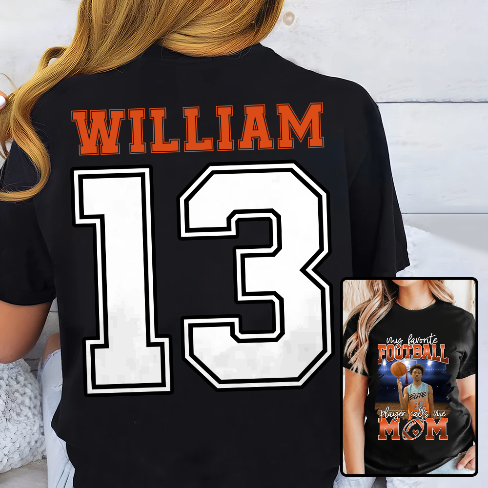 My Favorite Basketball Player Calls Me Mom Personalized Basketball Shirt Gift Basketball Mom Basketball Dad GameDay Nh00