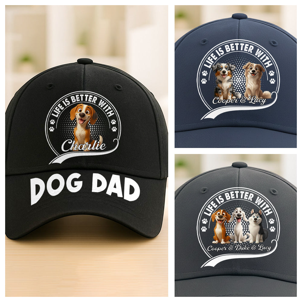 This Human Belongs To – Custom Dog Dad c, Personalized Hat with Your Dog & Name Tu24 Hv01