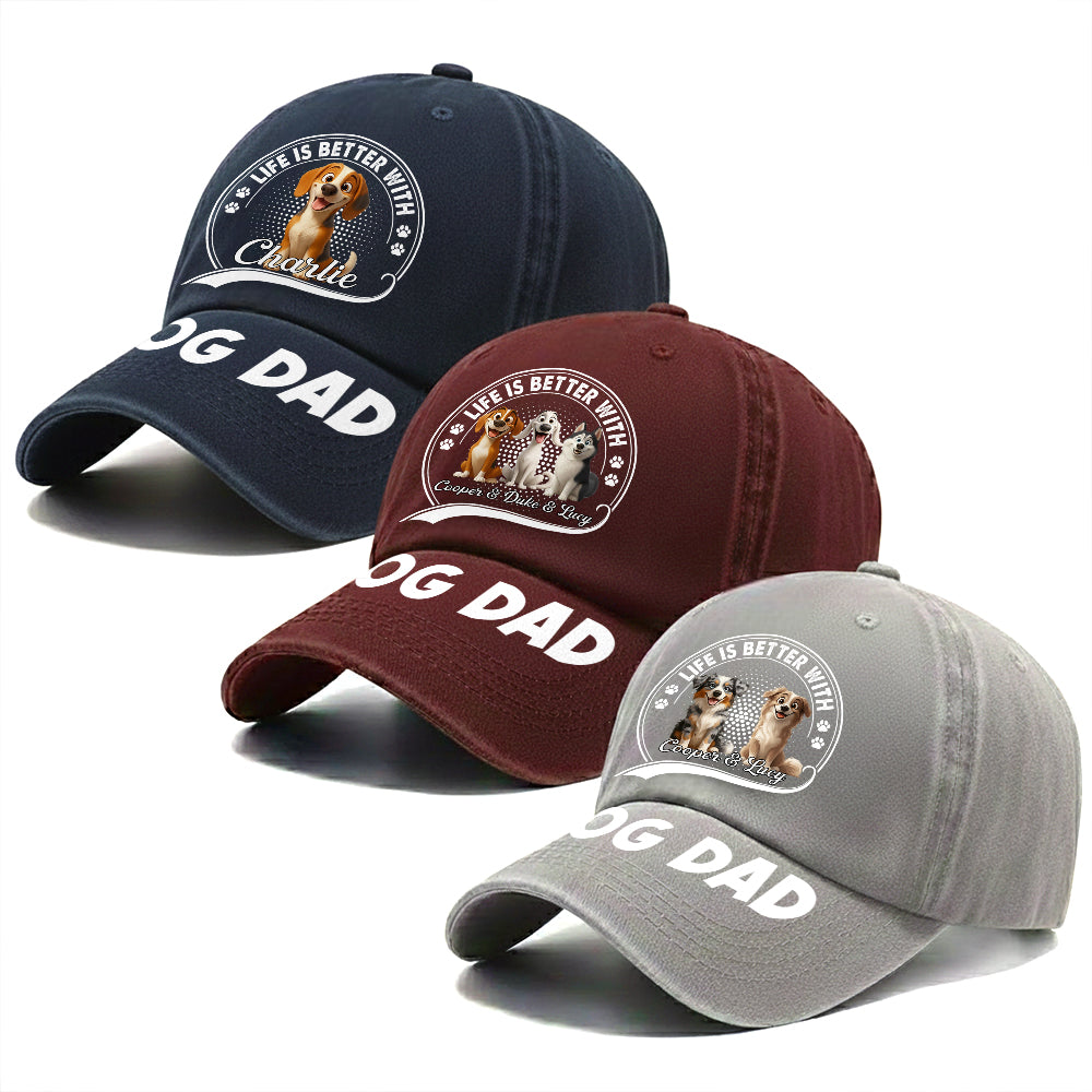 This Human Belongs To – Custom Dog Dad c, Personalized Hat with Your Dog & Name Tu24 Hv01