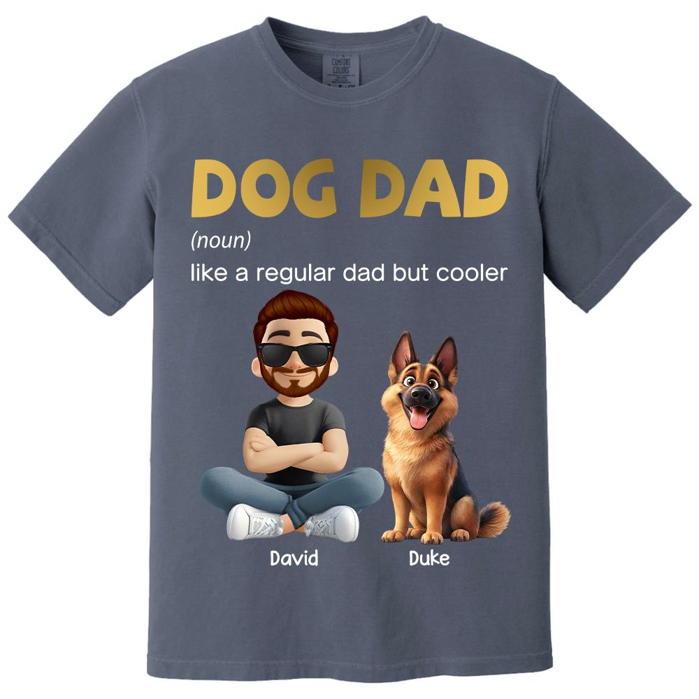 Dog Dad Personalized Shirt – Unique Gift for Dog Lovers & Fathers Tu24 Hv01