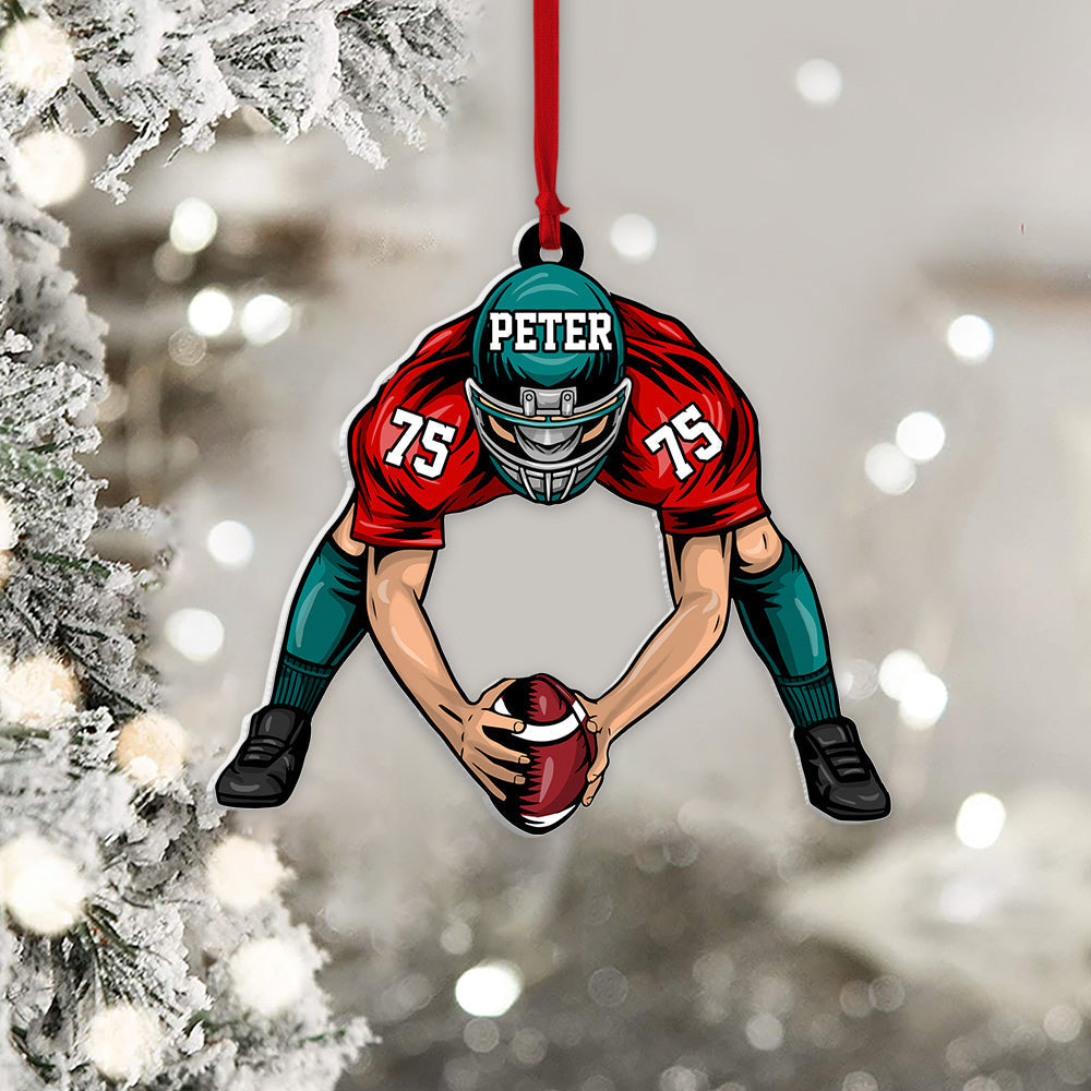 American Football Personalized Ornament Gift For Football Player Football Lovers K1702