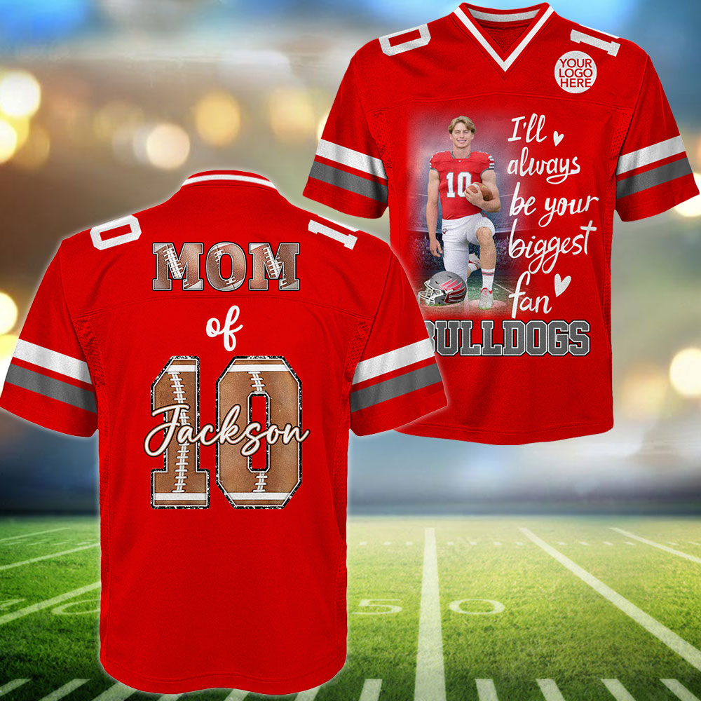 Custom Photo Football Game Day Football Jersey Personalized Gift For Football Player Tu24