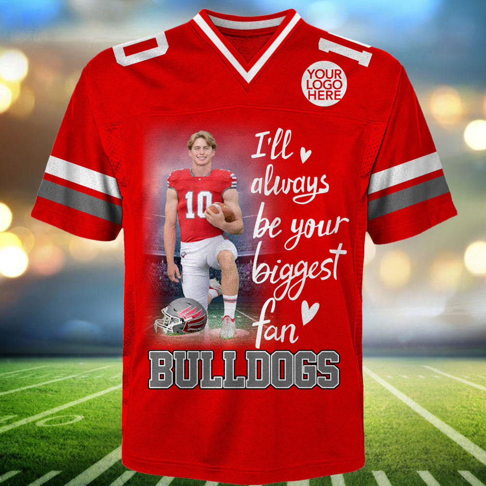 Custom Photo Football Game Day Football Jersey Personalized Gift For Football Player Tu24