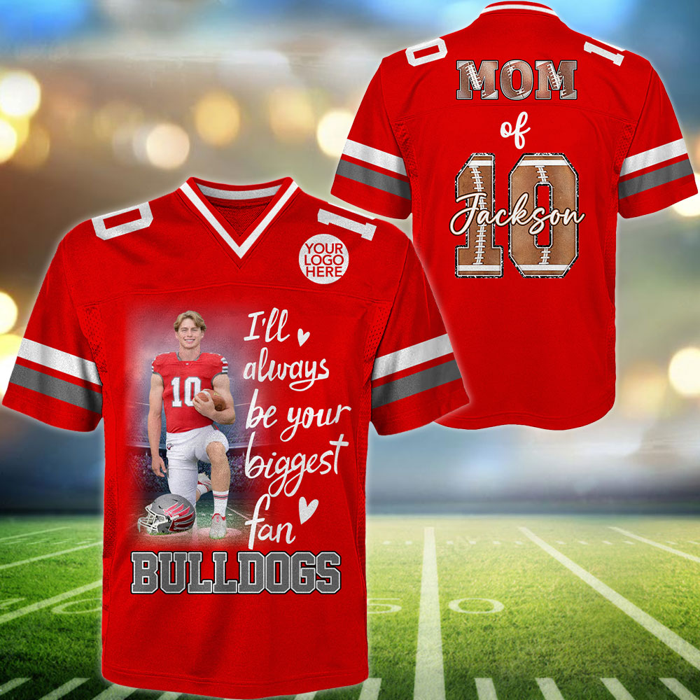 Custom Photo Football Game Day Football Jersey Personalized Gift For Football Player Tu24