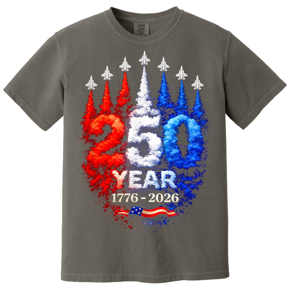 USA 250th Anniversary Patriotic T-Shirt, America 250 Years Fourth of July Tee Hv01