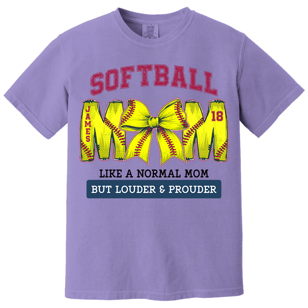 Loud and Proud Softball Mom, Personalized Softball Shirt, Gift For Softball Lover A2110 Pt99