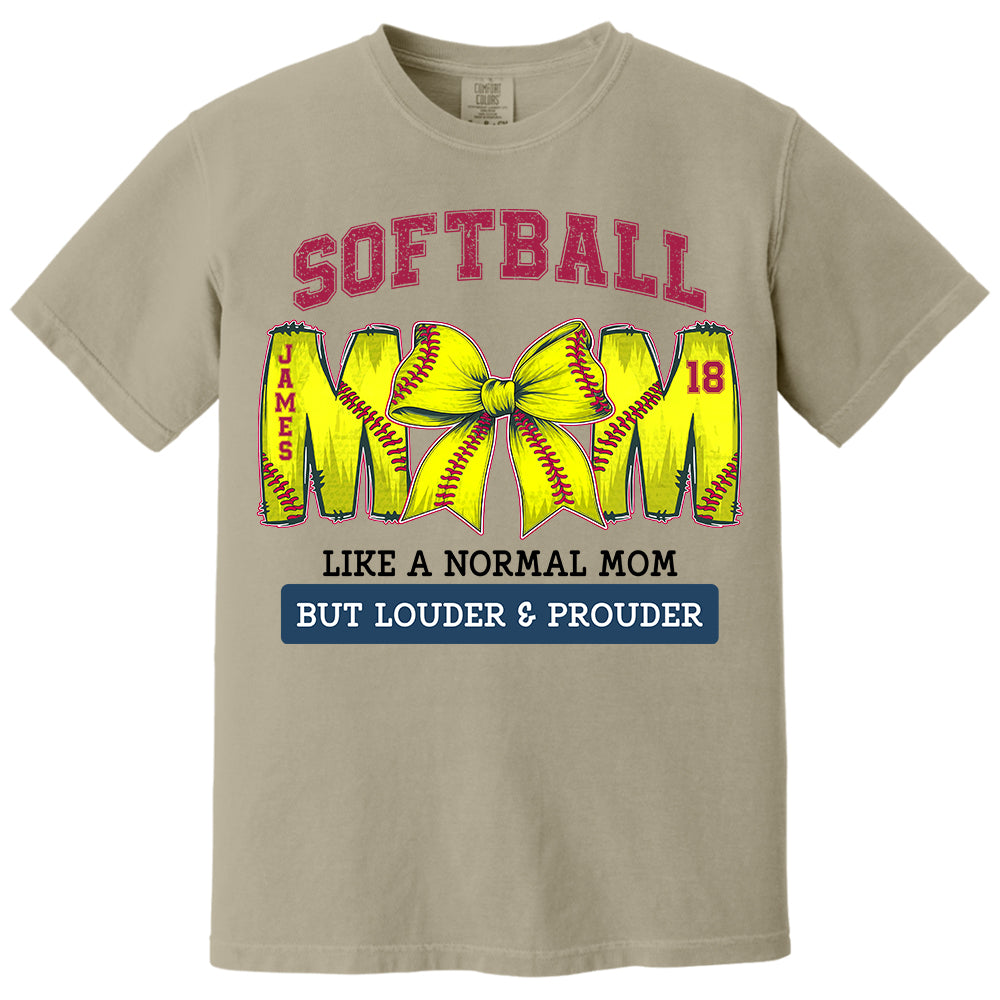 Loud and Proud Softball Mom, Personalized Softball Shirt, Gift For Softball Lover A2110 Pt99