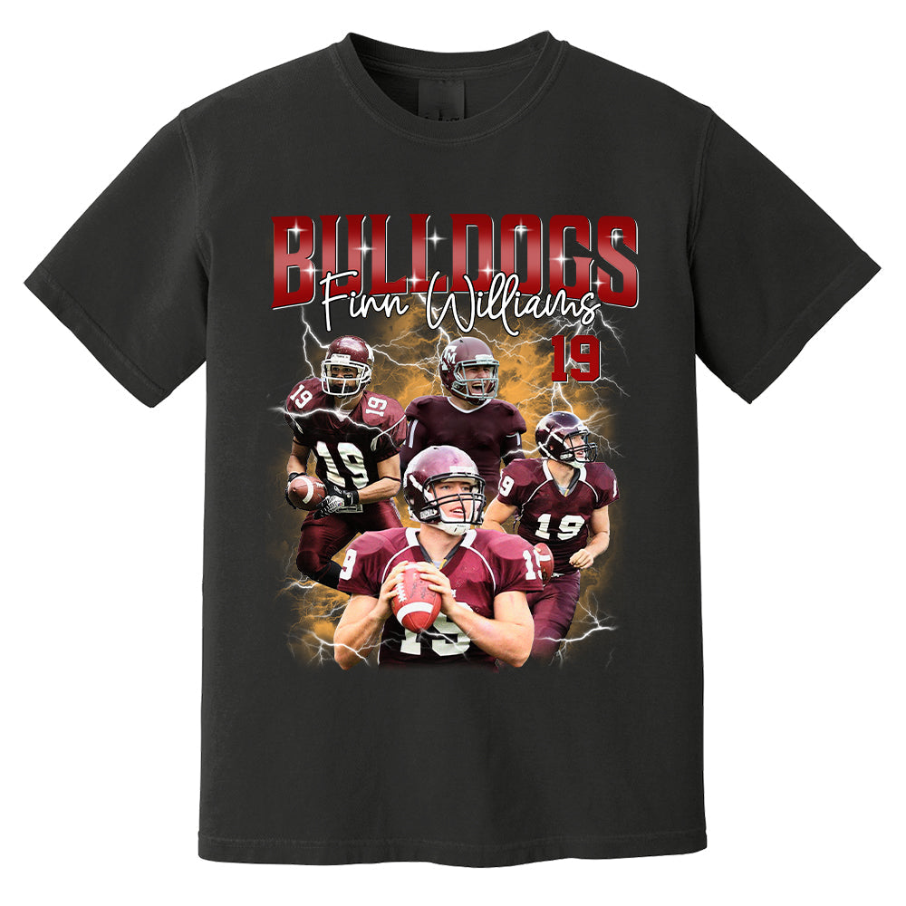 Custom Football Player Photo With Unique Style Bootleg Shirt - Perfect Shirt For Football Lovers
