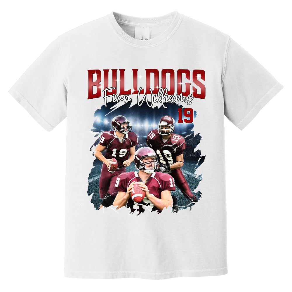 Custom Football Player Photo With Unique Style Bootleg Shirt - Perfect Shirt For Football Lovers