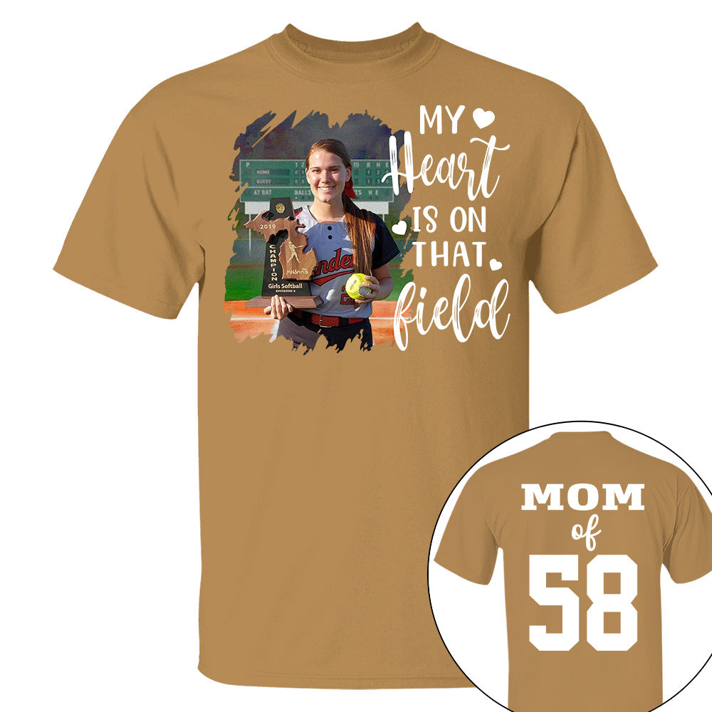 Custom Photo Softball GameDay Shirt Gift For Softball Lovers - Personalized Gift For Softball Player