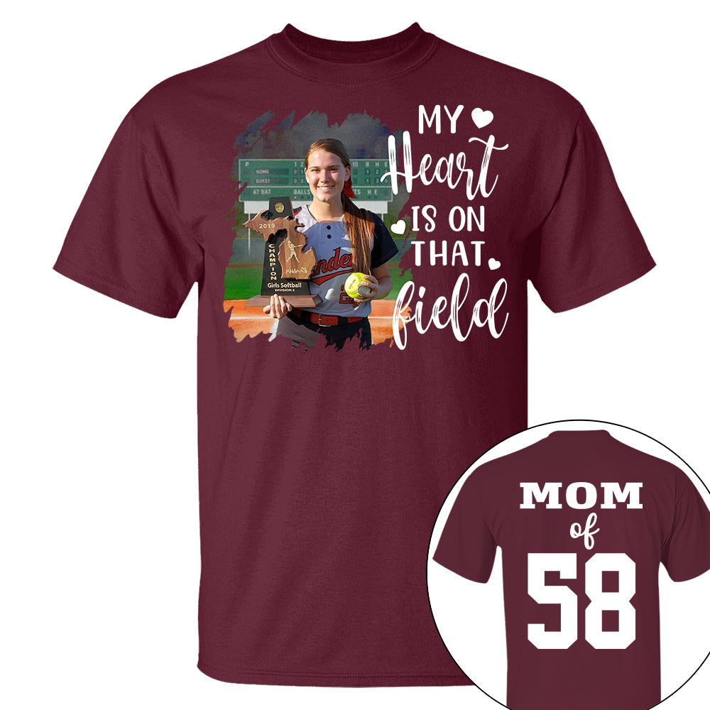 Custom Photo Softball GameDay Shirt Gift For Softball Lovers - Personalized Gift For Softball Player