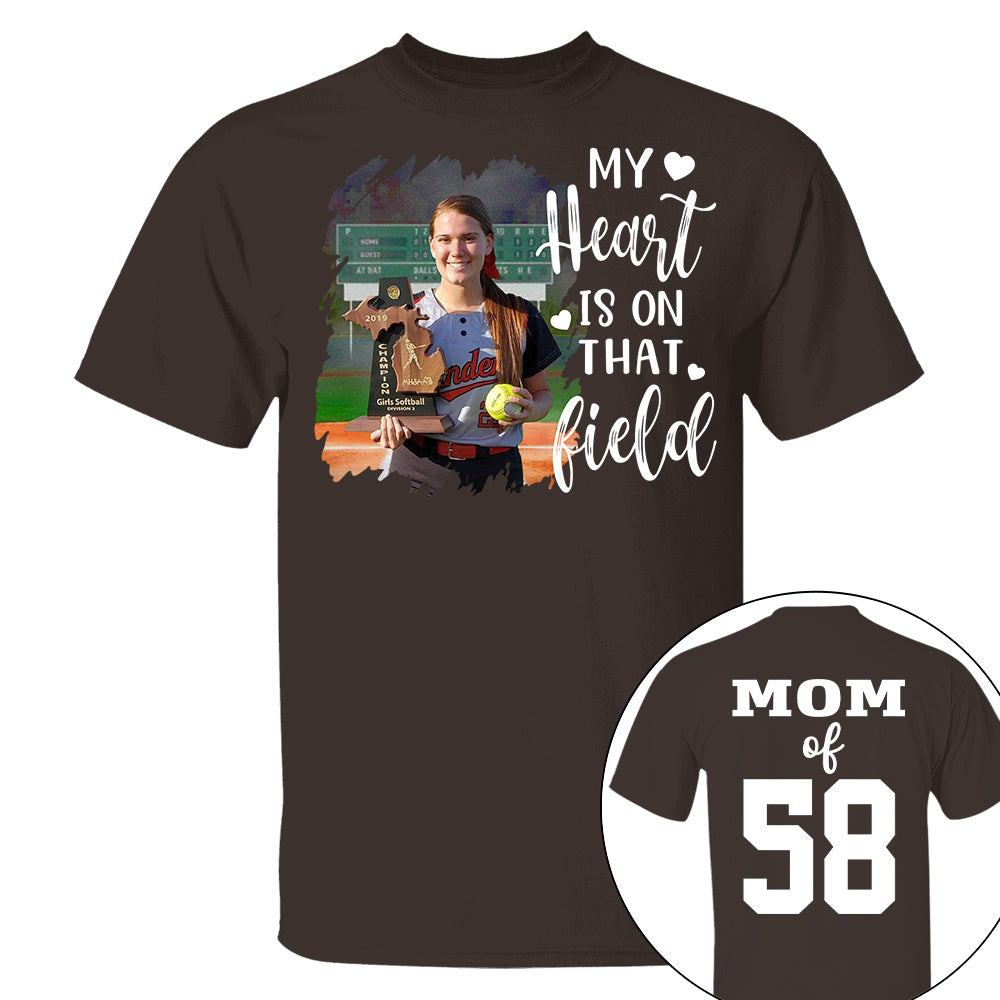 Custom Photo Softball GameDay Shirt Gift For Softball Lovers - Personalized Gift For Softball Player