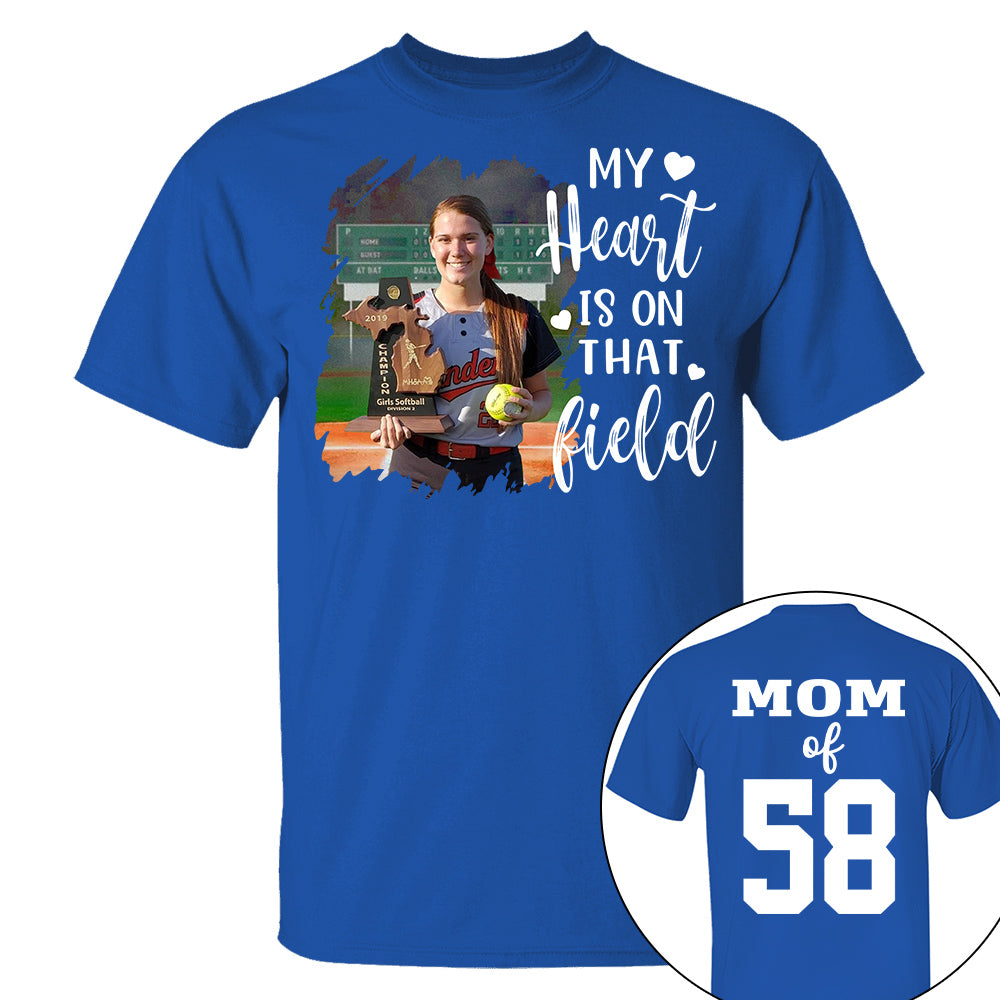 Custom Photo Softball GameDay Shirt Gift For Softball Lovers - Personalized Gift For Softball Player