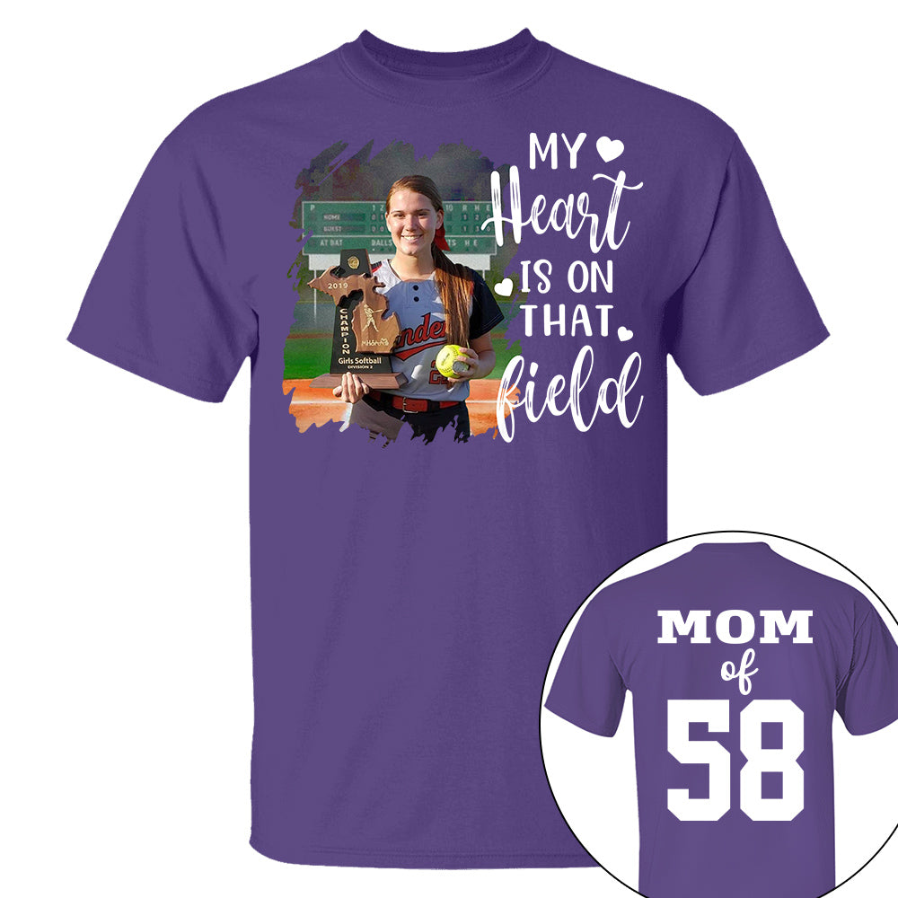 Custom Photo Softball GameDay Shirt Gift For Softball Lovers - Personalized Gift For Softball Player