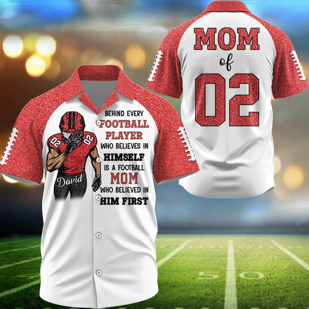 Behind Every Football Player Shirt - Personalized All Over Print Shirt For Football Family Tu24 Pt99