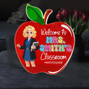 Teacher Appreciation Gifts, Apple Plaque for Teacher, Personalized Teacher Gift, Back to School Gift Tu24 Nh00